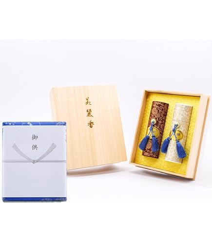 Amazon｜お悔やみ 線香 ギフト 桐箱 【花くらべ 3種 白檀 内のし